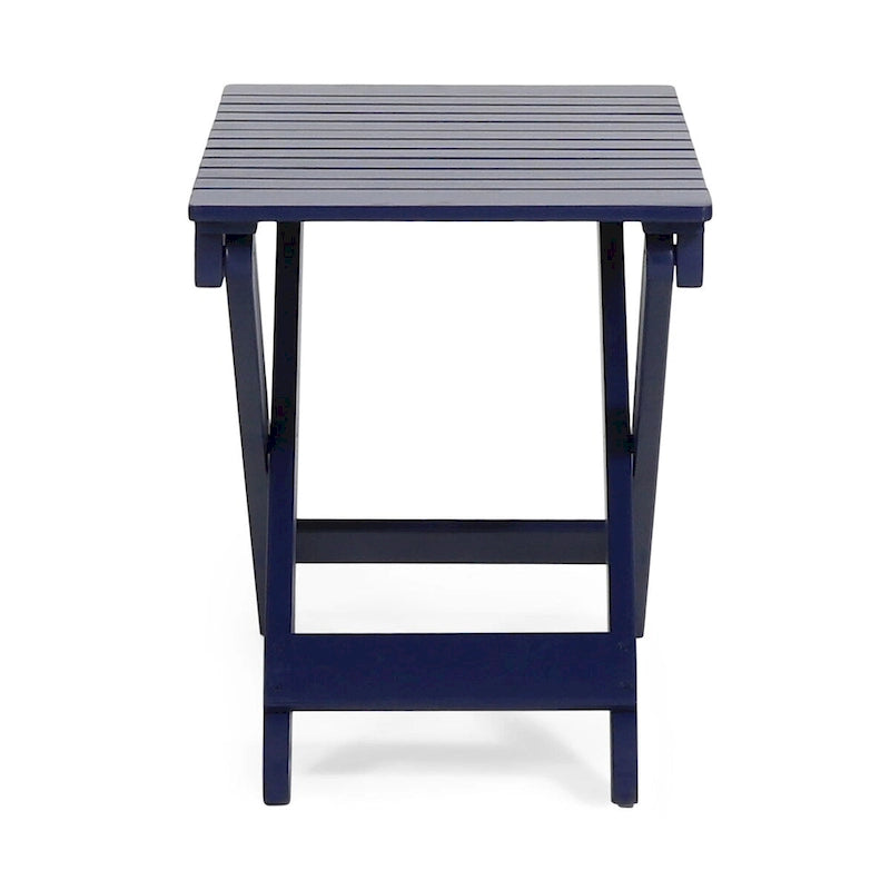 Outdoor Folding Wooden Side Table 15D x 22.75W x 18.25H