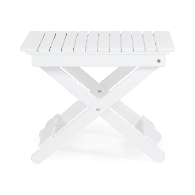 Outdoor Folding Wooden Side Table 15D x 22.75W x 18.25H