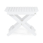 Outdoor Folding Wooden Side Table 15D x 22.75W x 18.25H