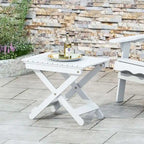 Outdoor Folding Wooden Side Table 15D x 22.75W x 18.25H