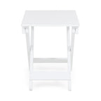 Outdoor Folding Wooden Side Table 15D x 22.75W x 18.25H