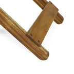 Outdoor Folding Wooden Side Table 15D x 22.75W x 18.25H