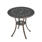 Patio Table Round Outdoor Coffee Table with Umbrella Hole