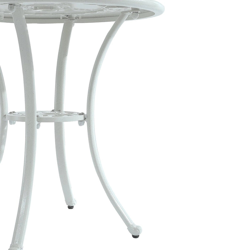 Patio Table Round Outdoor Coffee Table with Umbrella Hole