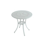 Patio Table Round Outdoor Coffee Table with Umbrella Hole