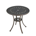 Patio Table Round Outdoor Coffee Table with Umbrella Hole