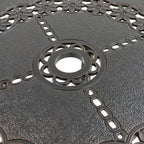 Patio Table Round Outdoor Coffee Table with Umbrella Hole