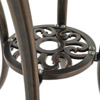 Patio Table Round Outdoor Coffee Table with Umbrella Hole
