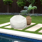 Sorra Home Valdese Boucle Outdoor Bean Bag - 30 in W x 30 in W x 20 in H