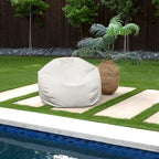 Sorra Home Valdese Boucle Outdoor Bean Bag - 30 in W x 30 in W x 20 in H