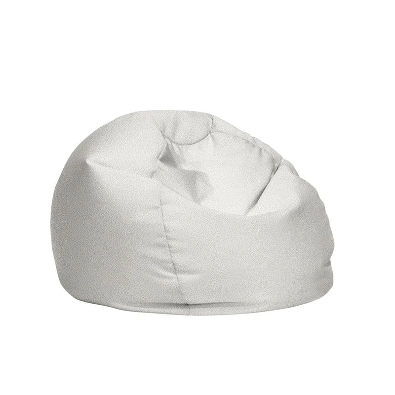 Sorra Home Valdese Boucle Outdoor Bean Bag - 30 in W x 30 in W x 20 in H