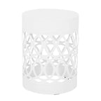 Metal End Table Outdoor Lace Cut Iron Side Table by Christopher Knight Home
