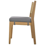 5 Pieces Outdoor Acacia Wood Table and Chair Set with Thick Cushions