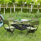 5-Piece Folding Outdoor Table and Chairs Set