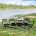 5-Piece Folding Outdoor Table and Chairs Set