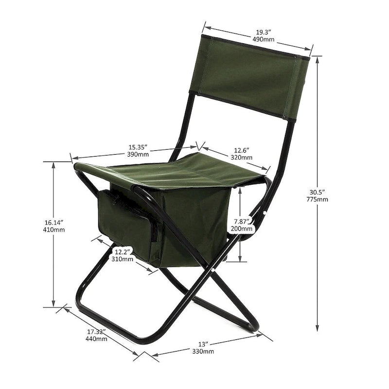5-Piece Folding Outdoor Table and Chairs Set