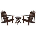 Remedy Wood Adirondack Chair and Folding Table Set