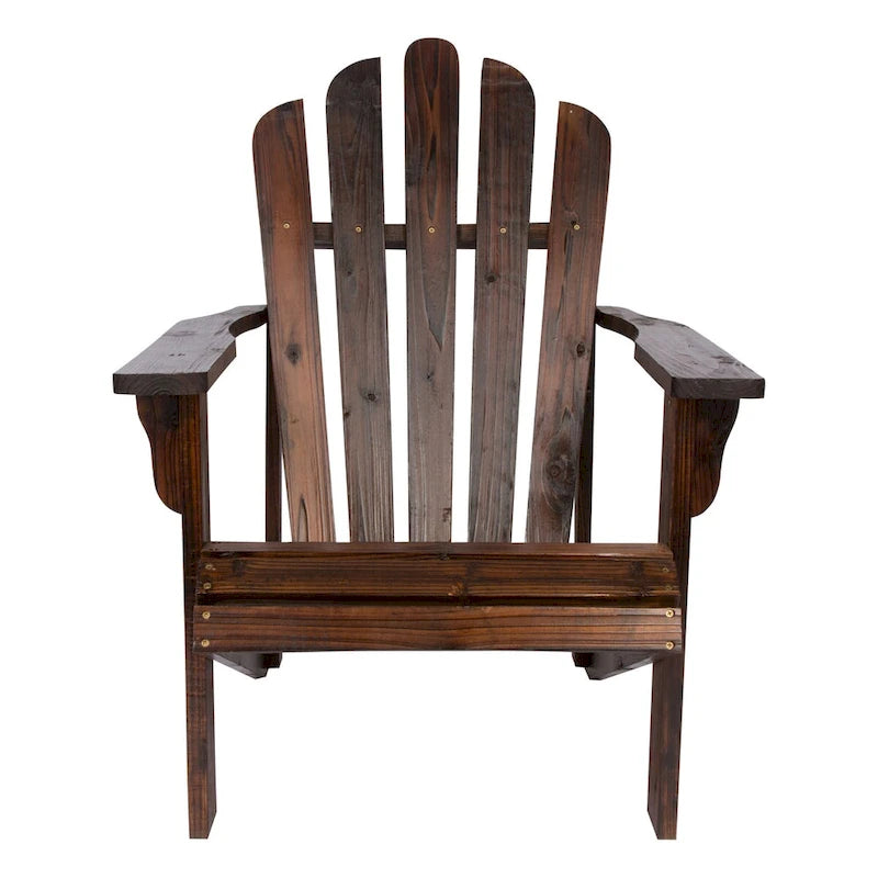 Remedy Wood Adirondack Chair and Folding Table Set