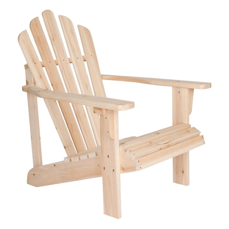Remedy Wood Adirondack Chair and Folding Table Set