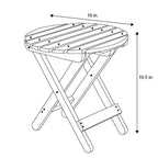 Remedy Wood Adirondack Chair and Folding Table Set
