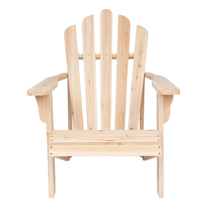 Remedy Wood Adirondack Chair and Folding Table Set