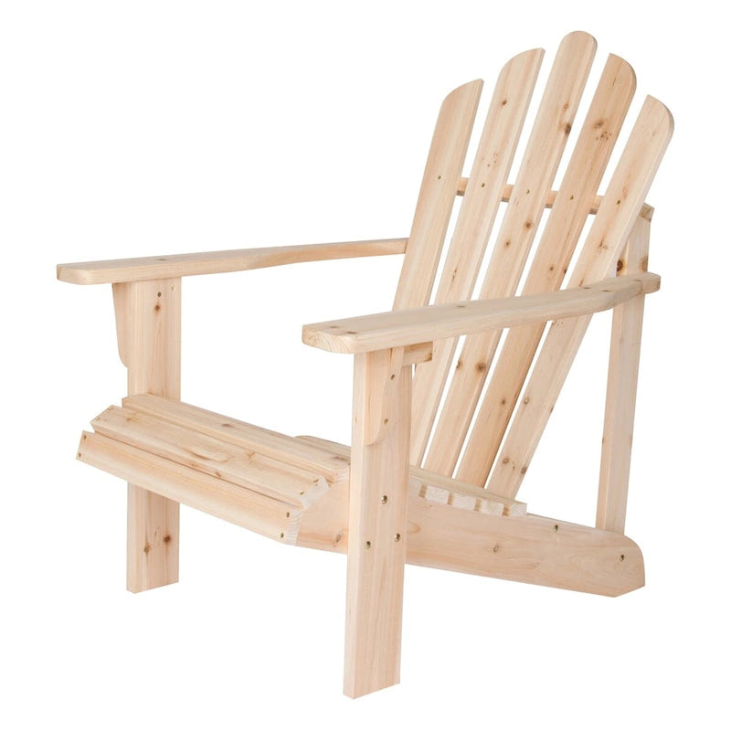Remedy Wood Adirondack Chair and Folding Table Set