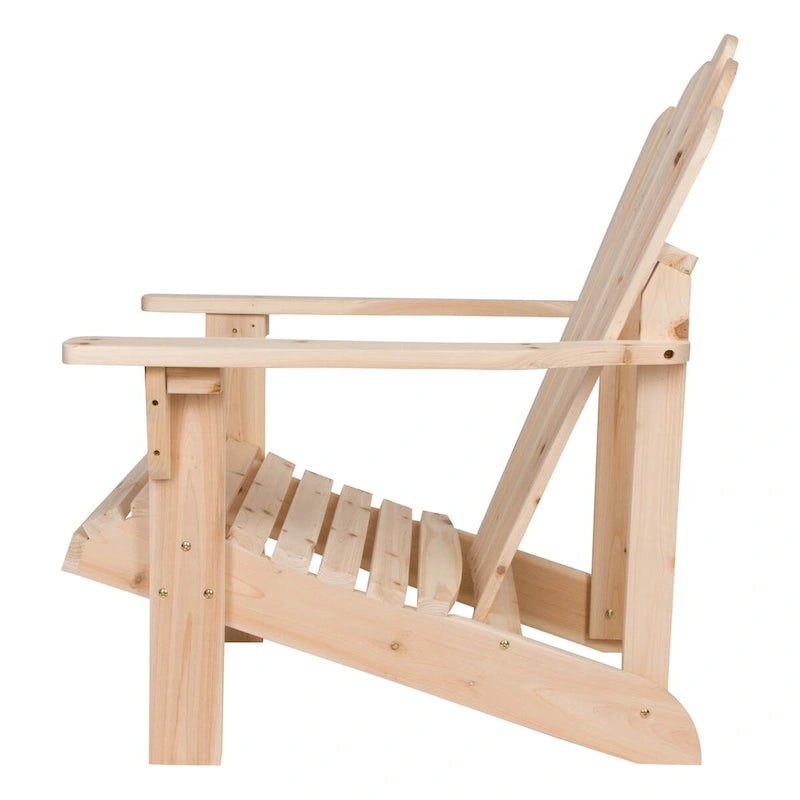 Remedy Wood Adirondack Chair and Folding Table Set