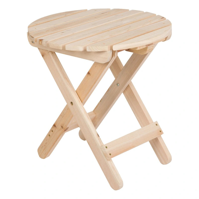 Remedy Wood Adirondack Chair and Folding Table Set