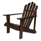 Remedy Wood Adirondack Chair and Folding Table Set