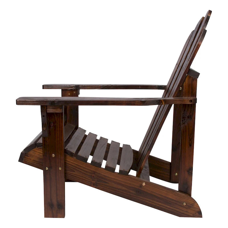 Remedy Wood Adirondack Chair and Folding Table Set