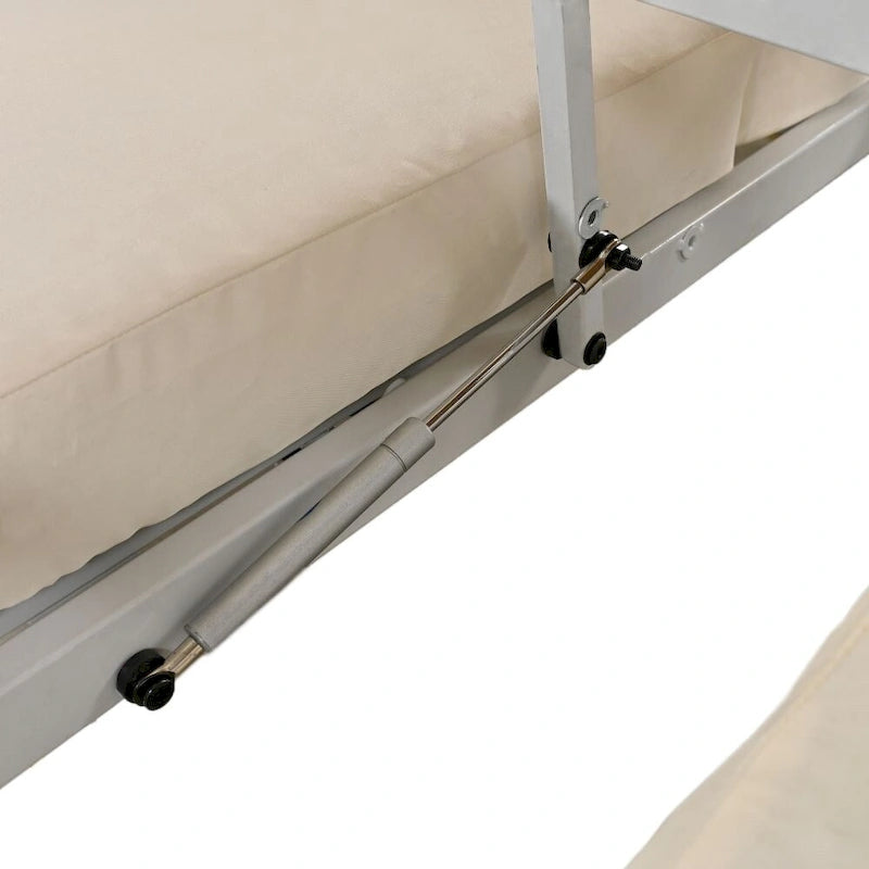 Outdoor Patio Sunbed Daybed with Cushions, Adjustable Seats