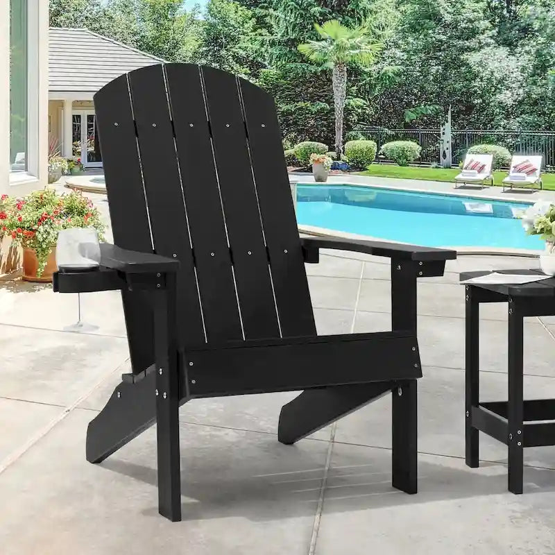 Bonosuki Adirondack Chair Patio Chair with Big Armrests Fire Pit Chair