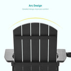 Bonosuki Adirondack Chair Patio Chair with Big Armrests Fire Pit Chair