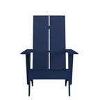 Modern Dual Slat Back Adirondack Style Patio Chair