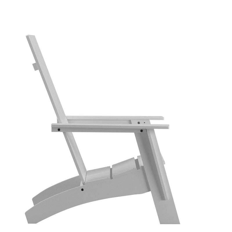 Modern Dual Slat Back Adirondack Style Patio Chair