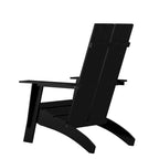 Modern Dual Slat Back Adirondack Style Patio Chair