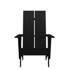 Modern Dual Slat Back Adirondack Style Patio Chair