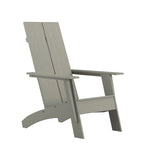 Modern Dual Slat Back Adirondack Style Patio Chair