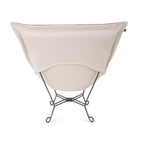 Allan Andrews Scroll Puff Chair with Titanium Frame, Barbet Collection