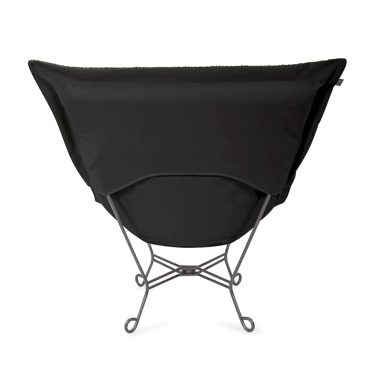 Allan Andrews Scroll Puff Chair with Titanium Frame, Barbet Collection