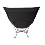 Allan Andrews Scroll Puff Chair with Titanium Frame, Barbet Collection