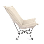 Allan Andrews Scroll Puff Chair with Titanium Frame, Barbet Collection