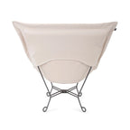 Allan Andrews Scroll Puff Chair with Titanium Frame, Barbet Collection
