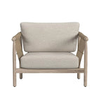 Classic Home Leo Teak Wood Outdoor Accent Chair