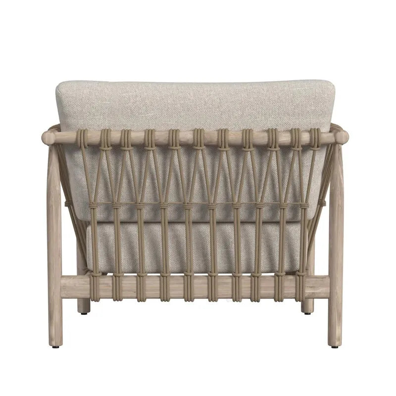 Classic Home Leo Teak Wood Outdoor Accent Chair