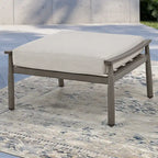 5-Piece Aluminum Patio Conversation Set with End Table and Cushions