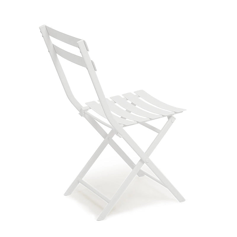 3 Piece Patio Bistro Set of Foldable Square Table and Chairs - 28.35 H x 21.65 W x 21.65 L