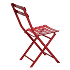 3 Piece Patio Bistro Set of Foldable Square Table and Chairs - 28.35 H x 21.65 W x 21.65 L