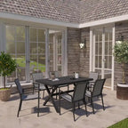 7 Piece Outdoor Patio Aluminum Dining Set