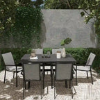7 Piece Outdoor Patio Aluminum Dining Set